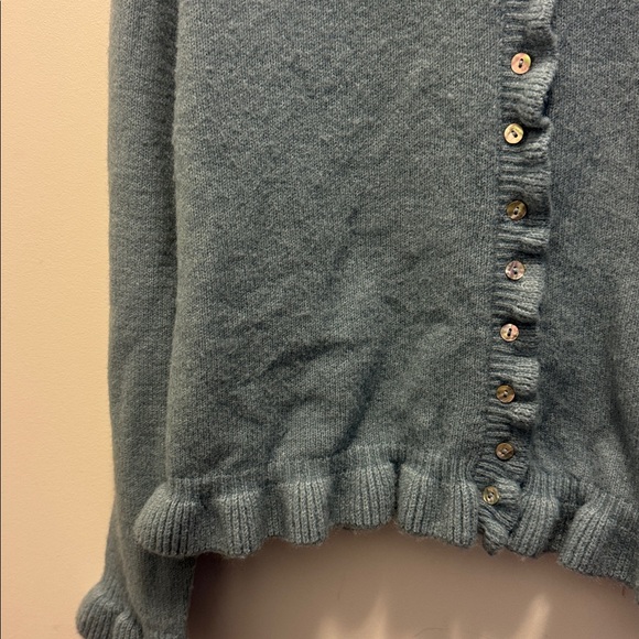 ZARA | Ruffle Sleeve Cardigan - Picture 6 of 7